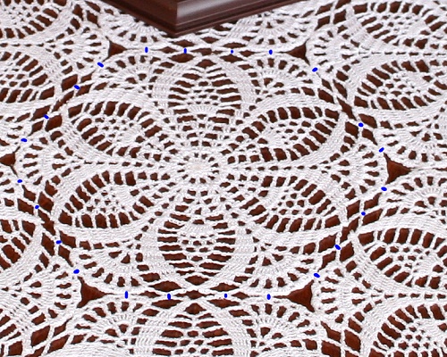 FSL Crochet Pineapple Table Topper image 3