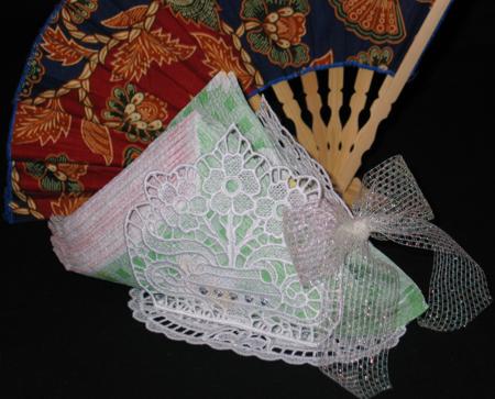 FSL Primrose Napkin Holder and Doily image 1