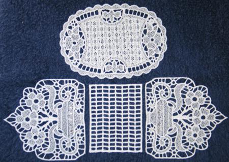 FSL Primrose Napkin Holder and Doily image 2