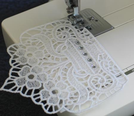 FSL Primrose Napkin Holder and Doily image 3