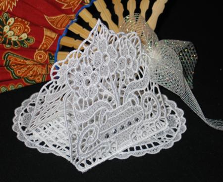 FSL Primrose Napkin Holder and Doily image 5