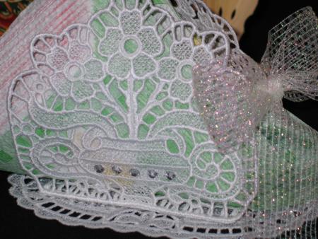 FSL Primrose Napkin Holder and Doily image 6