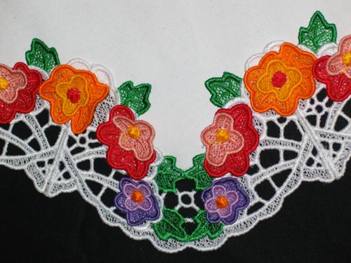 3D Spring Flower Wreath Doily image 2