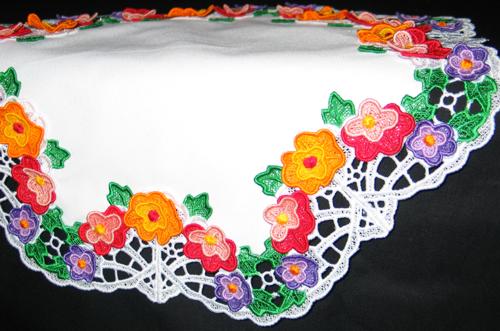 3D Spring Flower Wreath Doily image 8