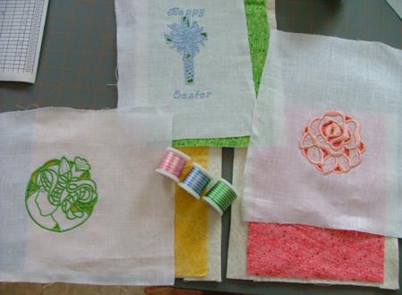 Quilted Greeting Cards with Machine EmbroideryPart II image 3