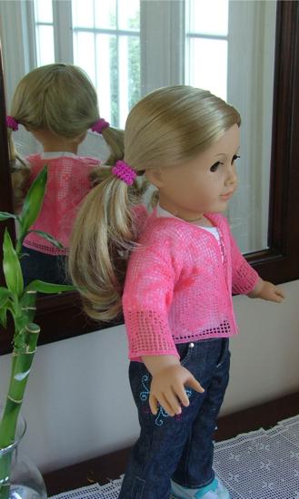 FSL Crochet Butterfly Cardigan for 18" Dolls image 5