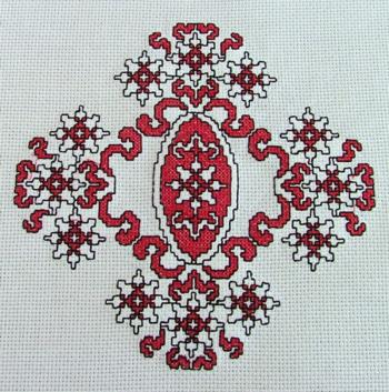 Winter Roses Doily with Crochet Lace image 4
