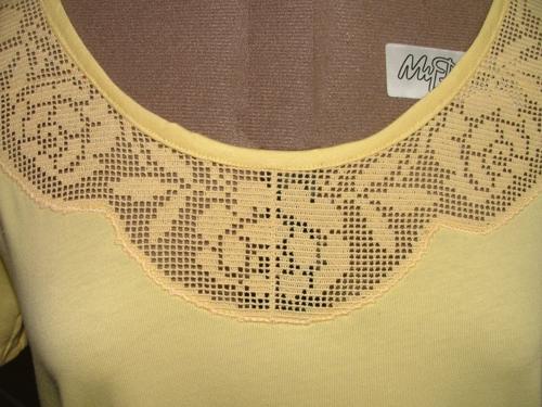 Crochet Lace Insert for a T-shirt image 5