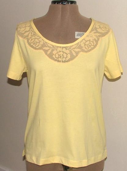 Crochet Lace Insert for a T-shirt - Advanced Embroidery Designs