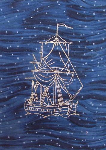 Flying Dutchman Wall Hanging - Advanced Embroidery Designs