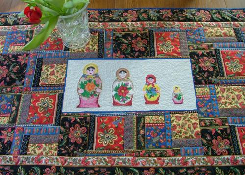 Spring Table Set with Nesting Doll Designs image 3