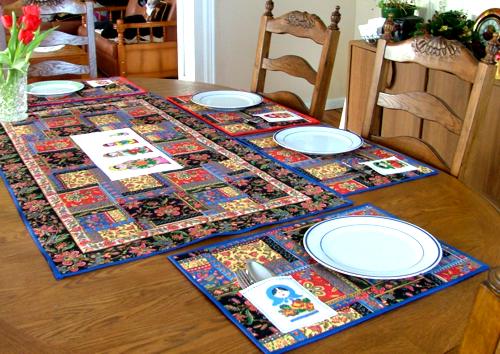 Spring Table Set with Nesting Doll Designs image 1