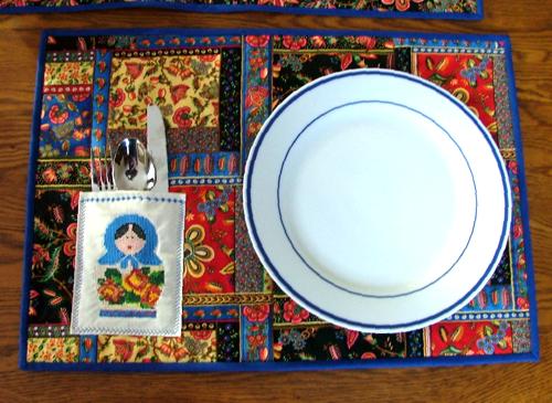 Spring Table Set with Nesting Doll Designs image 7