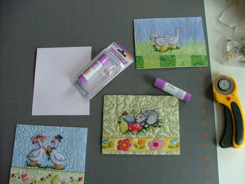 Quilted Greeting Cards with Machine Embroidery image 5