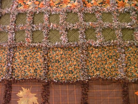 Autumn Leaves Frayed-Edge Quilt image 13