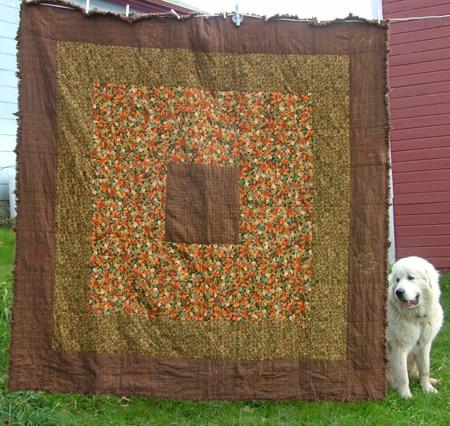 Autumn Leaves Frayed-Edge Quilt image 3