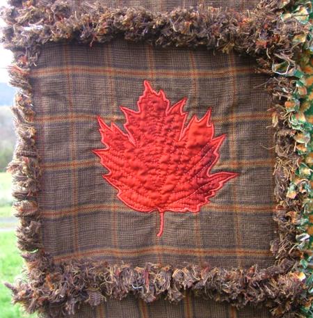 Autumn Leaves Frayed-Edge Quilt image 5