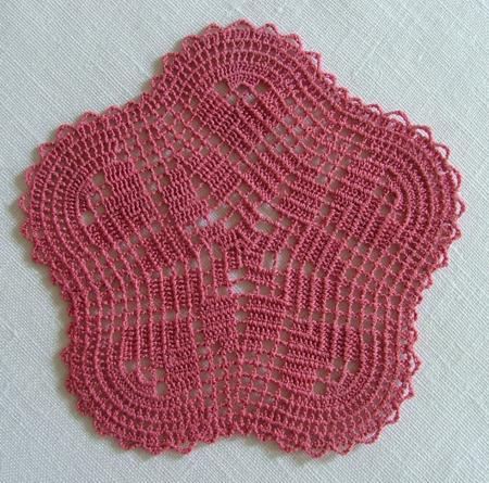 FSL Crochet Rose Doily Set image 5