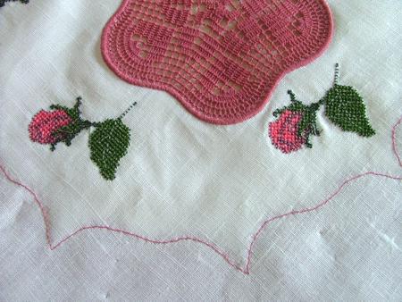 FSL Crochet Rose Doily Set image 12