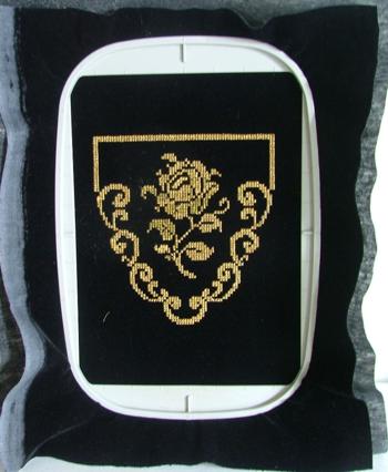 Elegant Rose Purse with Machine Embroidery image 4