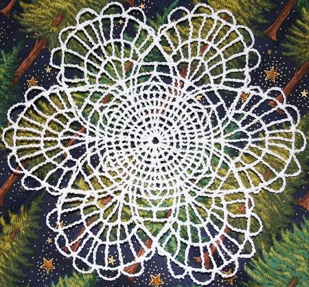 FSL Crochet Snowflakes Doily Set image 5