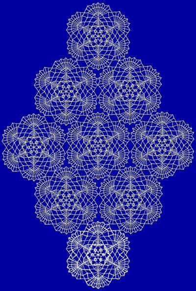 FSL Crochet Snowflakes Doily Set image 8
