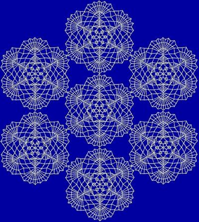 FSL Crochet Snowflakes Doily Set image 9