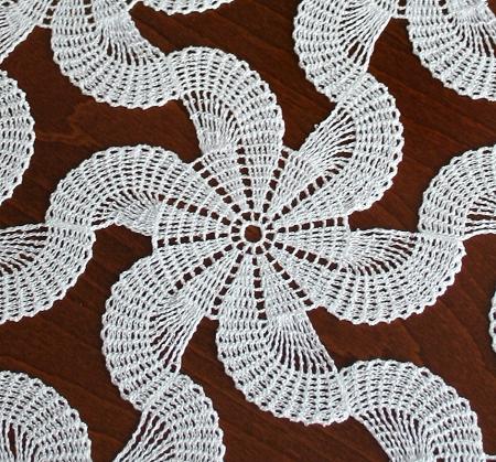 FSL Crochet Spiral Doily Set image 4