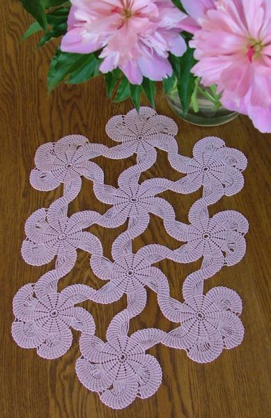 FSL Crochet Spiral Doily Set image 9