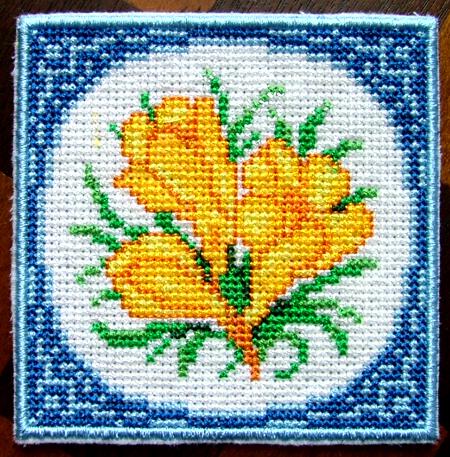 Spring Flower Coaster in the Hoop Project image 11