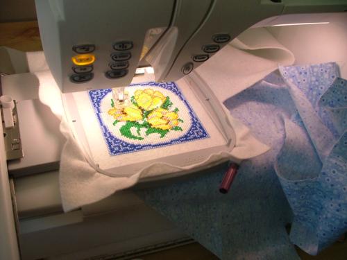 Free Roselyn Coaster machine embroidery design - Embroidered Necessity