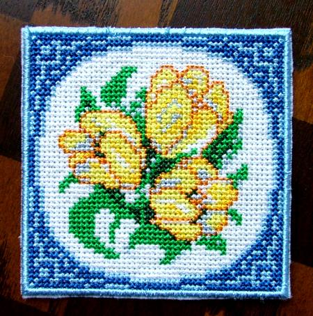 Spring Flower Coaster in the Hoop Project image 6