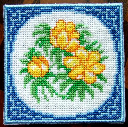 Spring Flower Coaster in the Hoop Project image 7