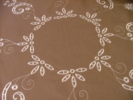 Linen Table Cloth with Embroidery image 3