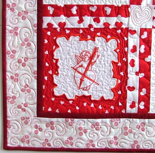 Valentine Angels Quilted Wall Hanging image 14