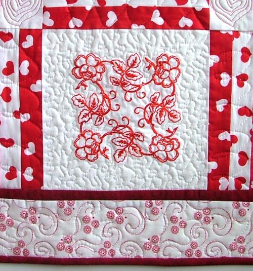 Valentine Angels Quilted Wall Hanging image 15
