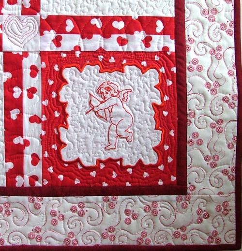 Valentine Angels Quilted Wall Hanging image 12