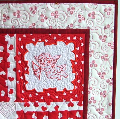 Valentine Angels Quilted Wall Hanging image 10