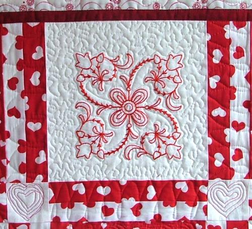 Valentine Angels Quilted Wall Hanging image 11