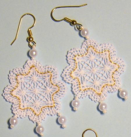 FSL Battenberg Lace Earrings Set II image 2