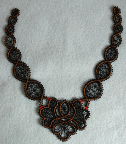 FSL Battenberg Lace Necklace image 3