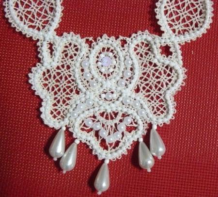 FSL Battenberg Lace Necklace image 4