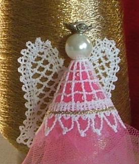 FSL Battenberg Lace Vintage Angel Ornaments image 11