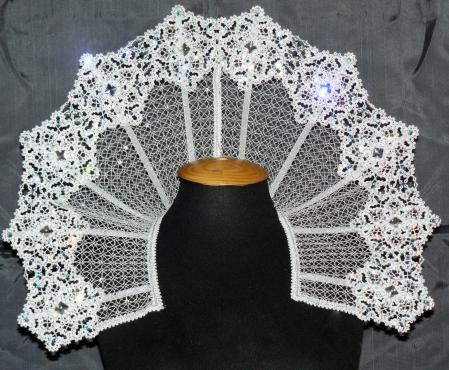 FSL Battenberg Lace Snowflake Collar image 7