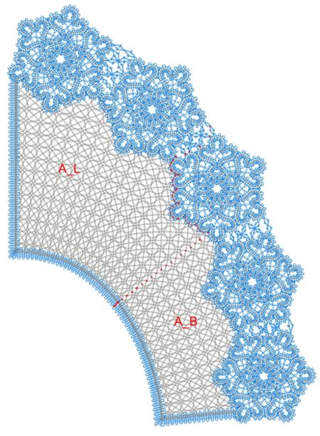 FSL Battenberg Lace Snowflake Collar image 4