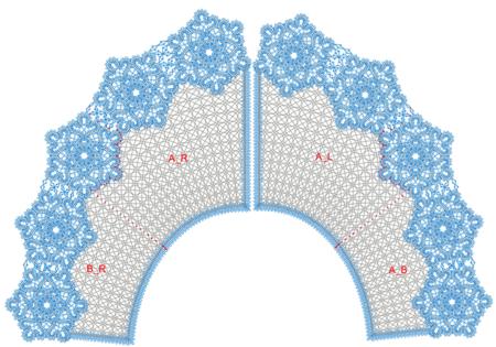 FSL Battenberg Lace Snowflake Collar image 5