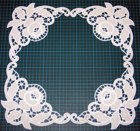 Cutwork Lace Rose Corner image 7