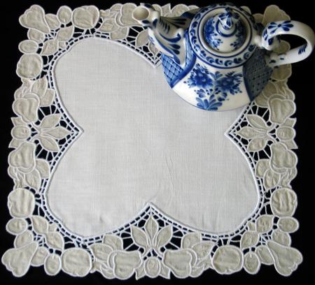 Cutwork Lace Fruit Doily image 1