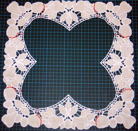 Cutwork Lace Fruit Doily image 6