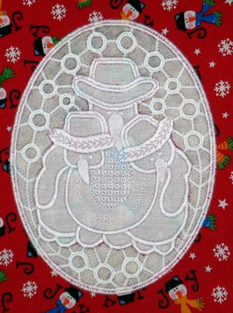 Snowmen Cutwork image 9